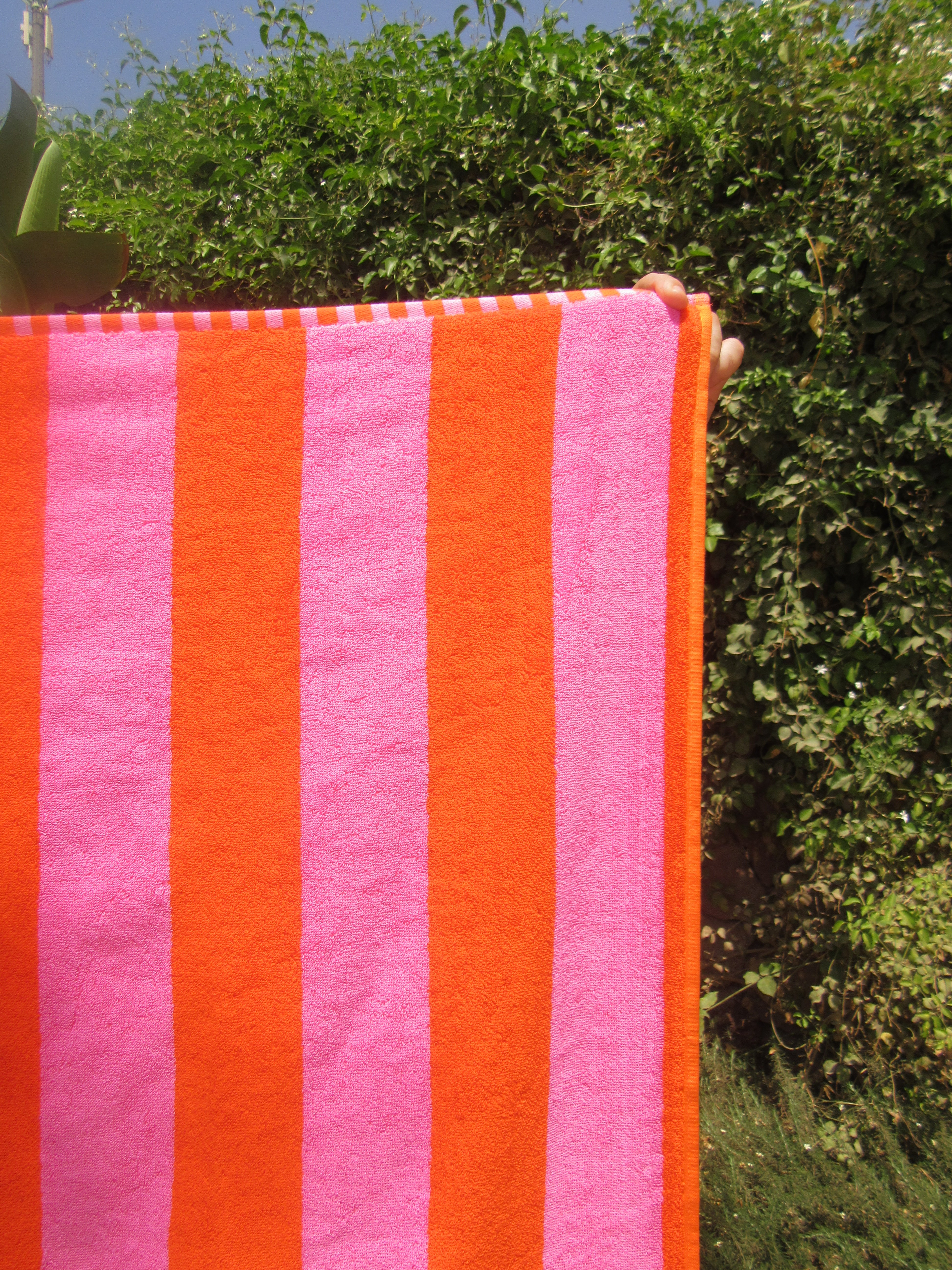 Beach Club Double Sided Striped Towel