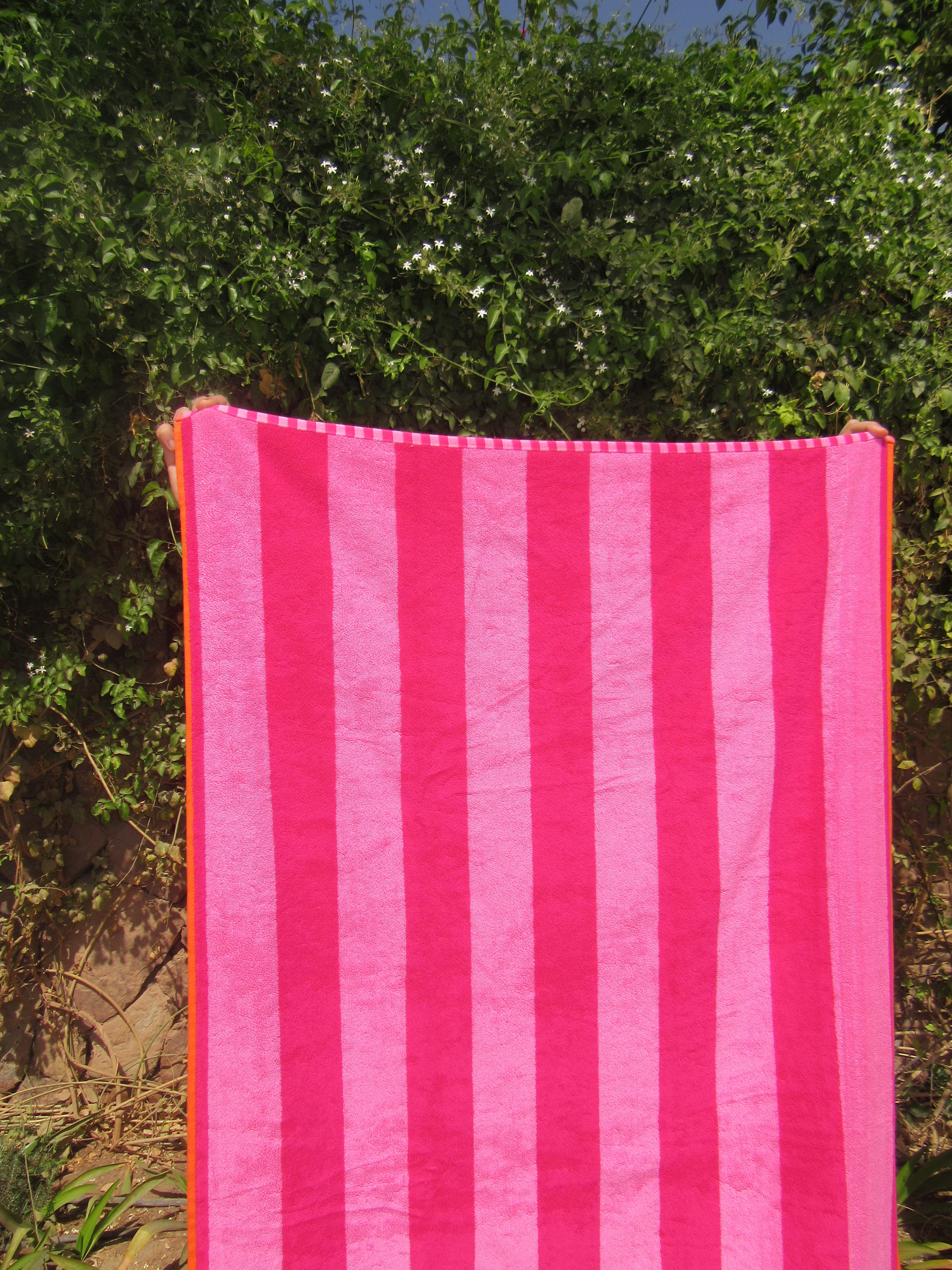 Beach Club Double Sided Striped Towel