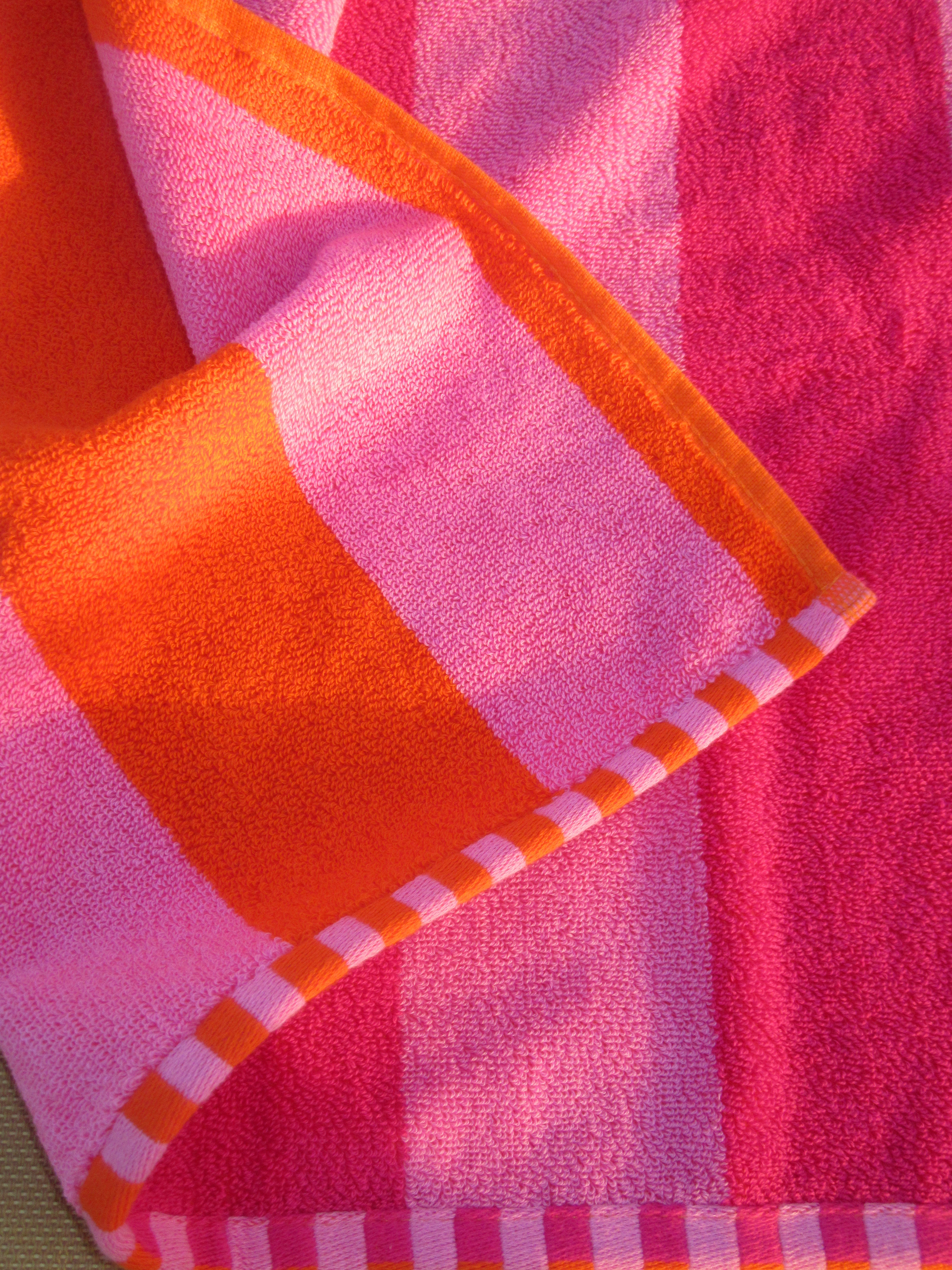 Beach Club Double Sided Striped Towel