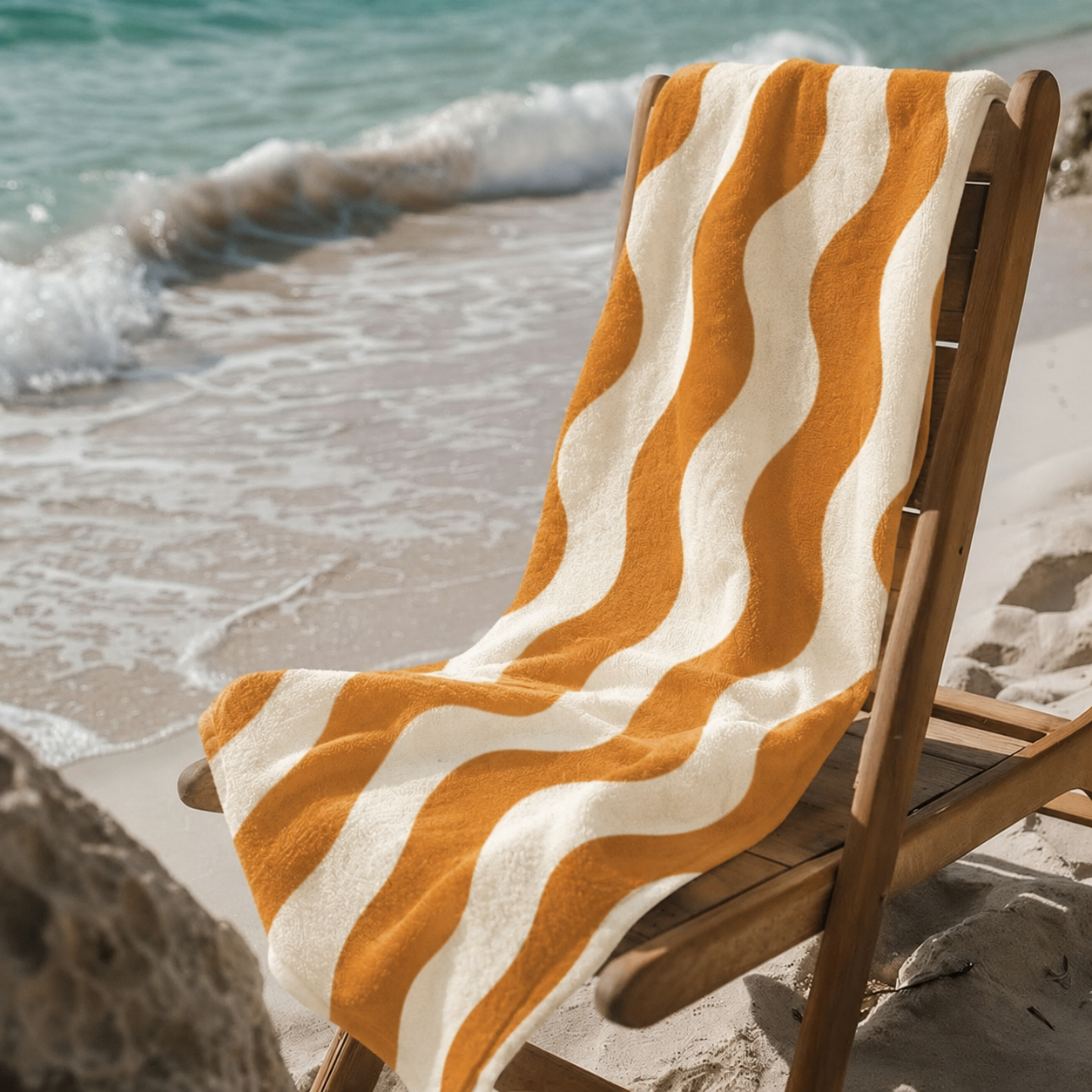 Wave Beach Towel