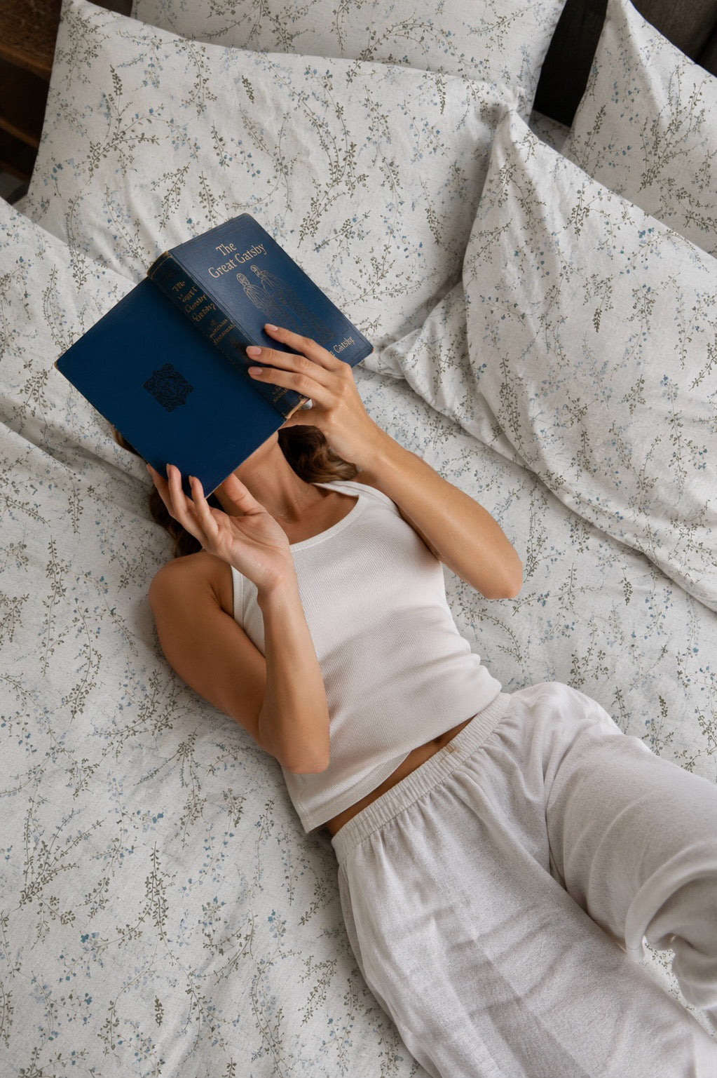 Meadow Mist Percale Flat Bedsheet Set