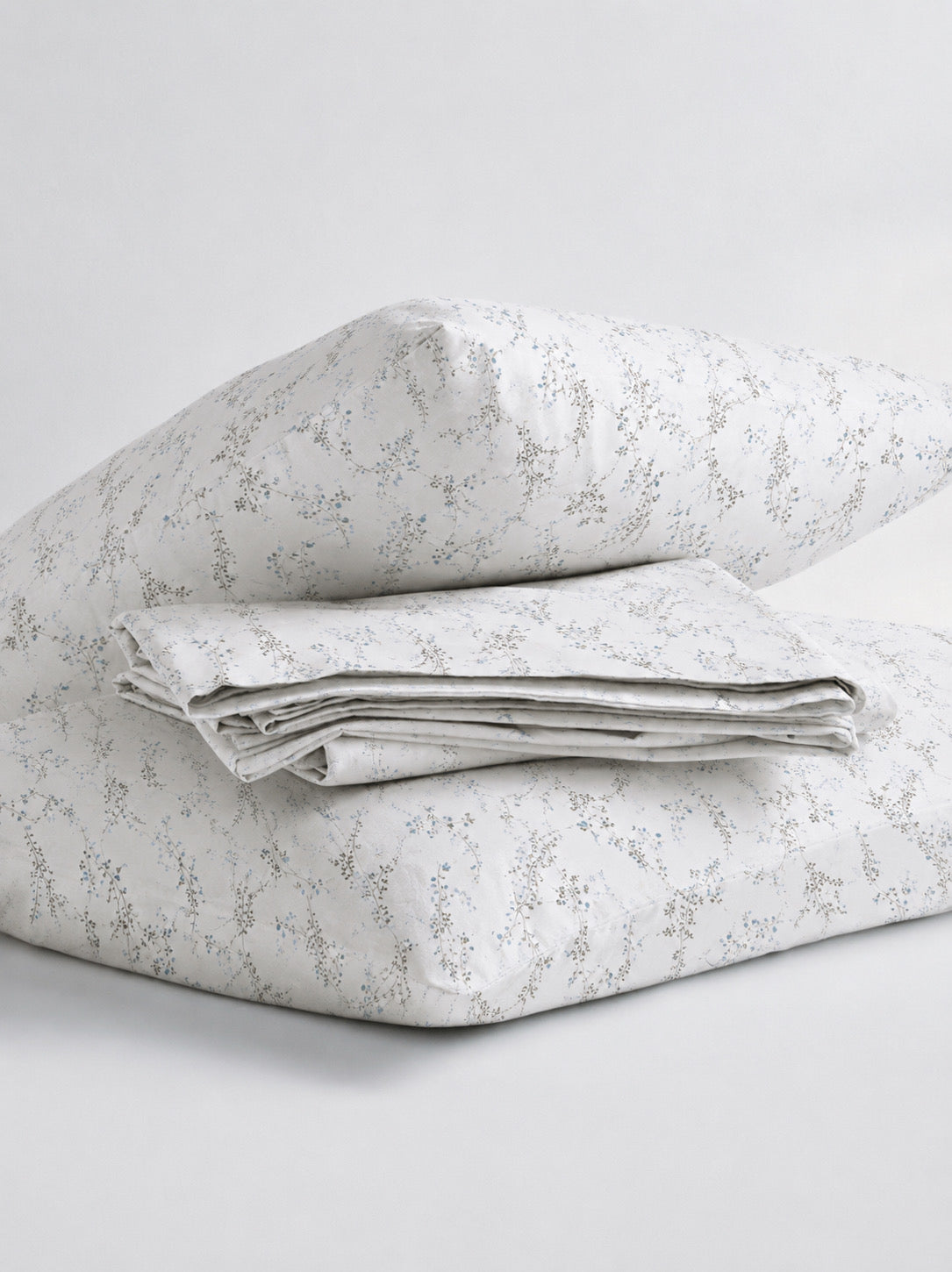 Meadow Mist Percale Flat Bedsheet Set