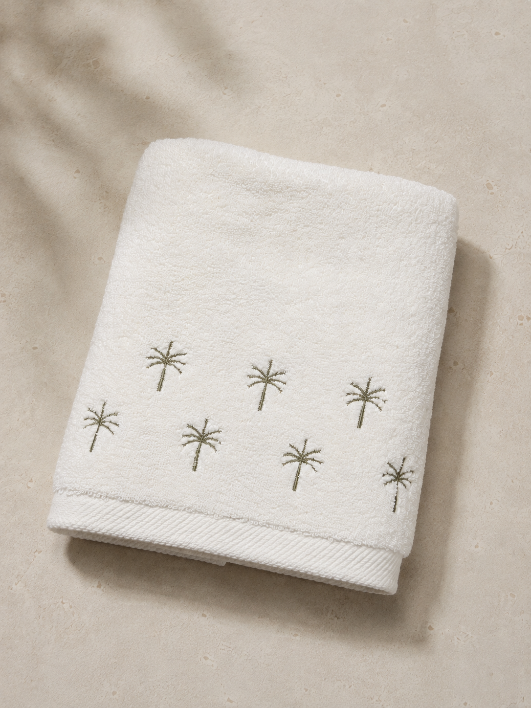 Palm Embroidered Towel
