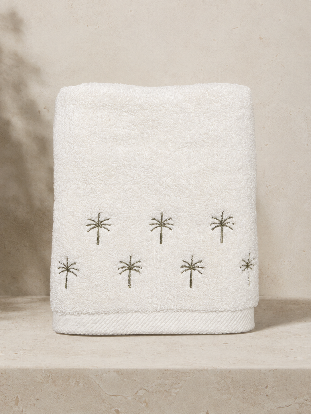 Palm Embroidered Towel