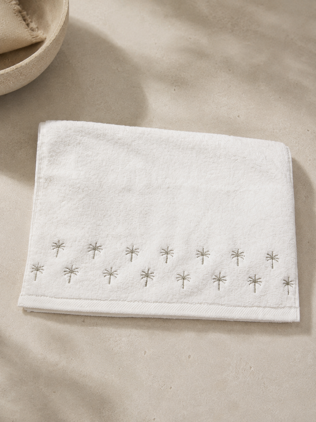 Palm Embroidered Towel