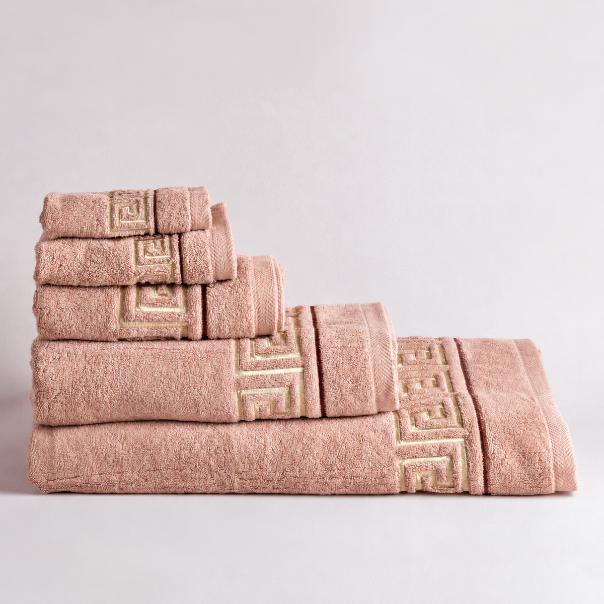 Versace Towel with Gold Embroidery