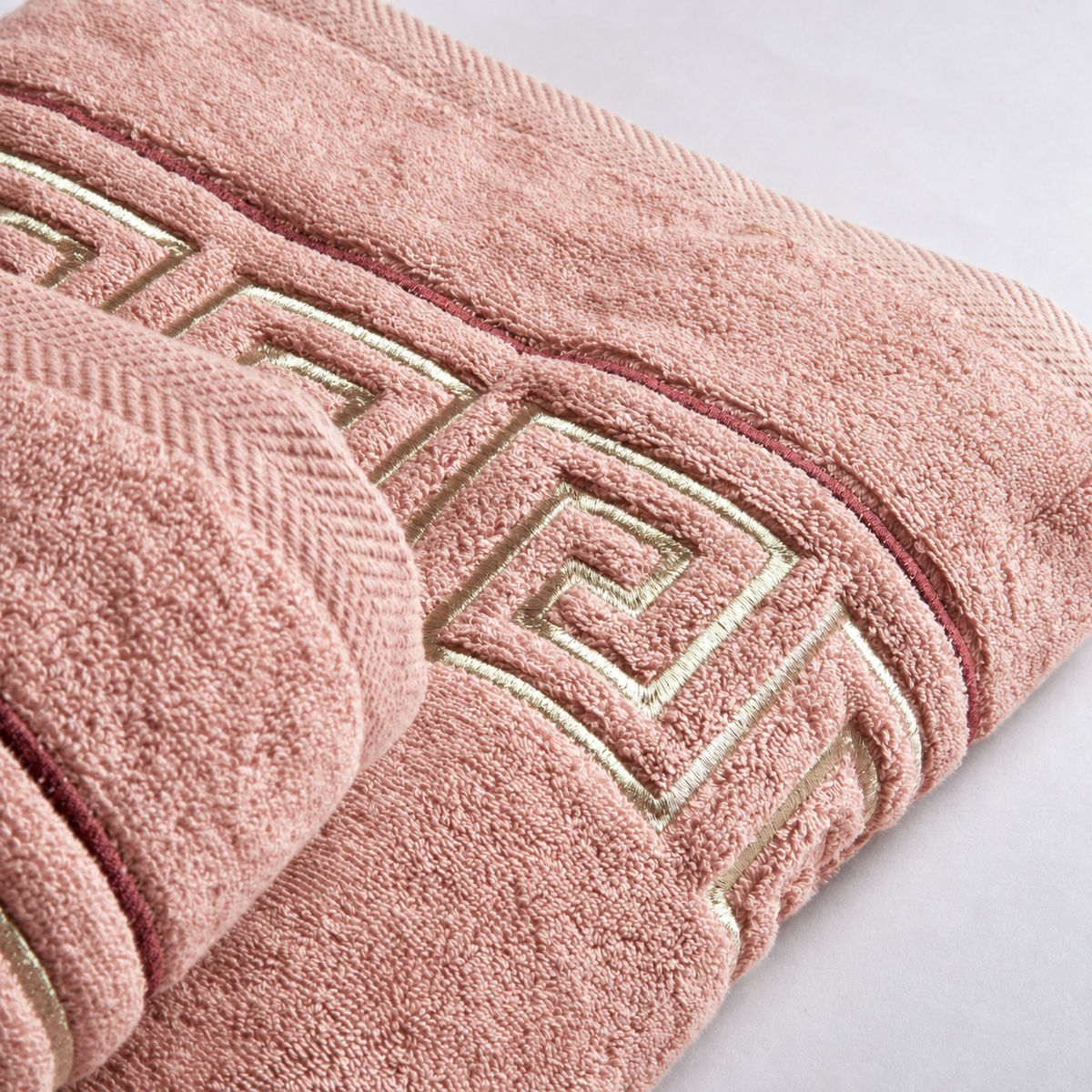 Versace Towel with Gold Embroidery