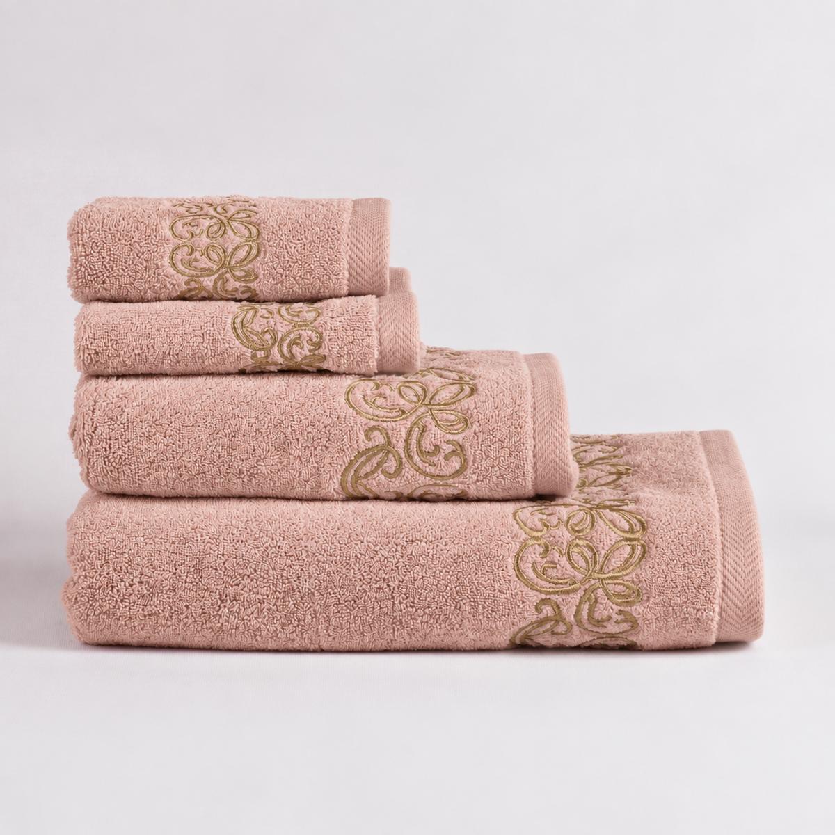 Selsela Towel with Gold Embroidery