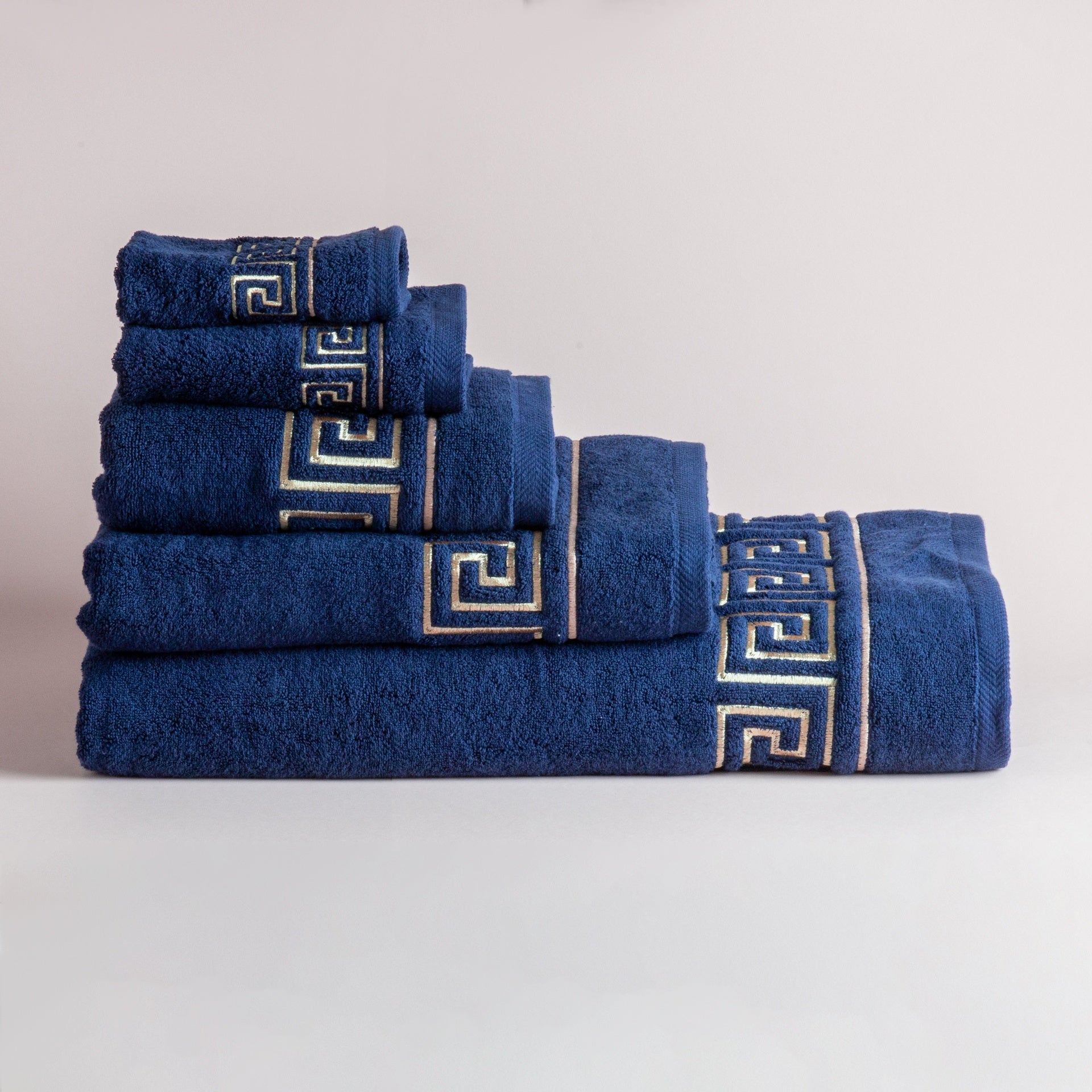 Versace Towel with Gold Embroidery