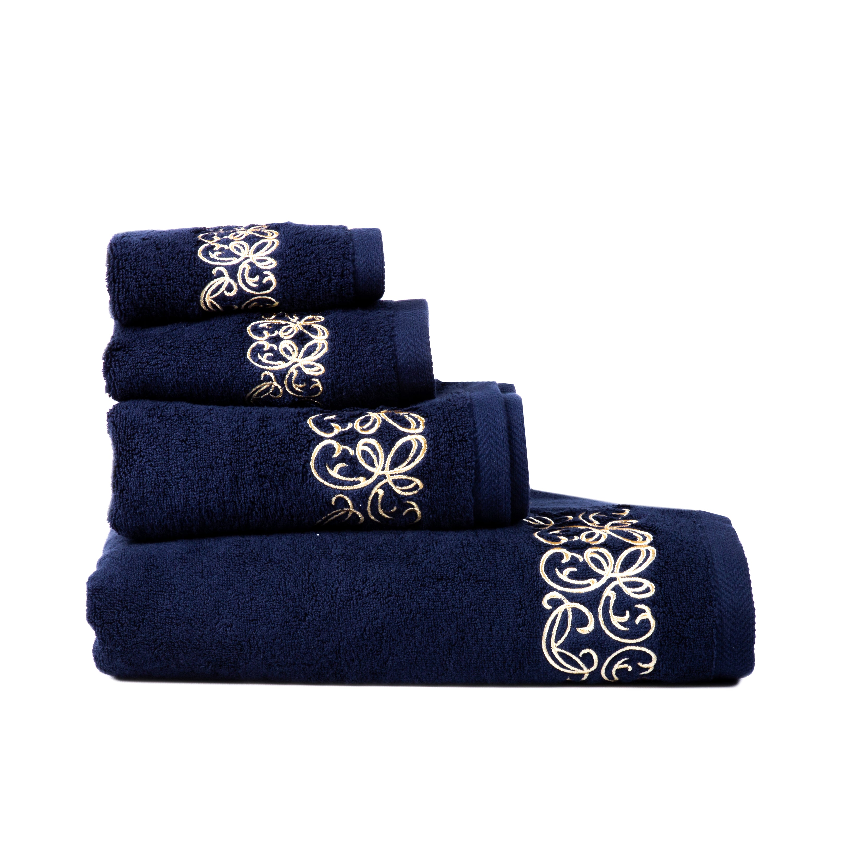 Selsela Towel with Gold Embroidery