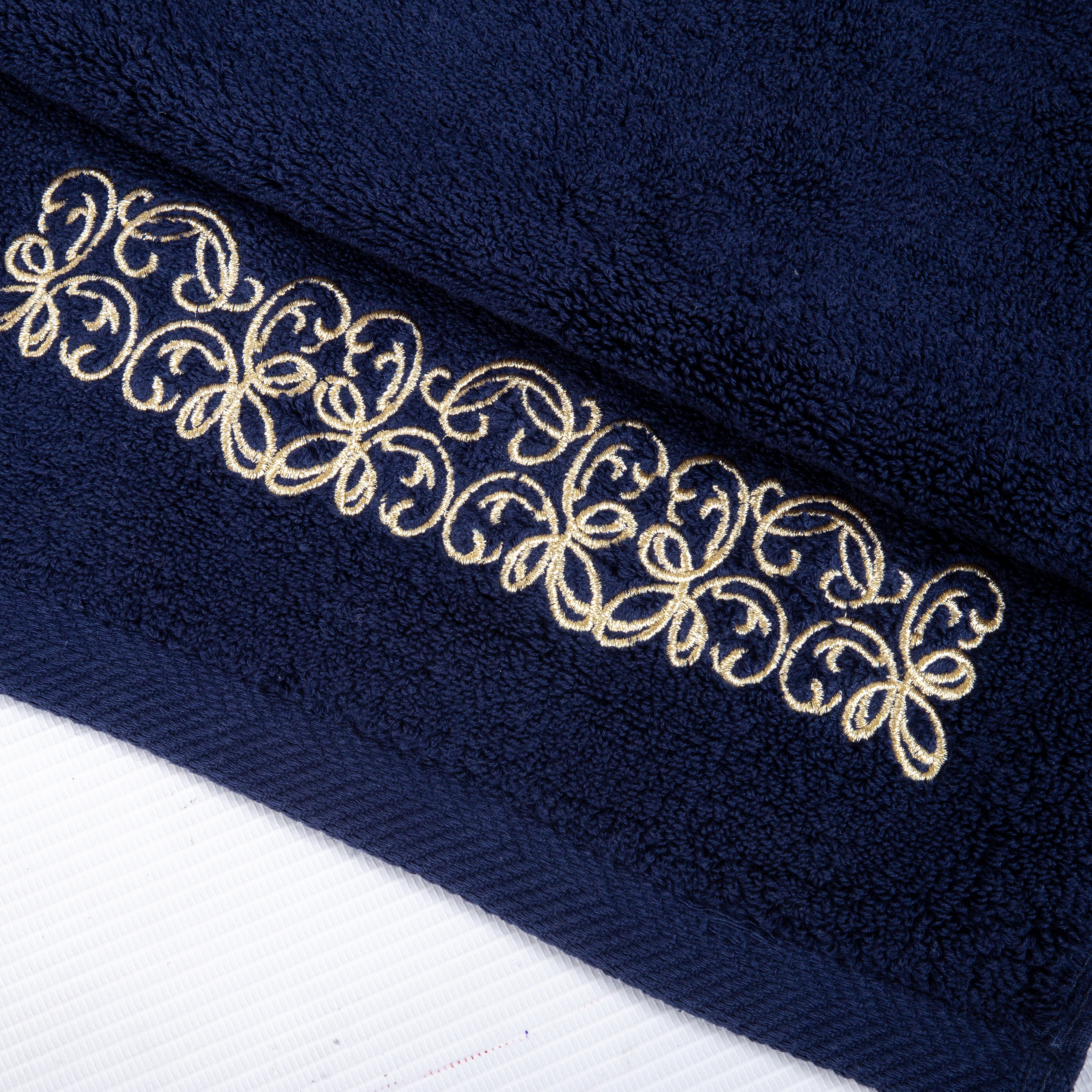 Selsela Towel with Gold Embroidery