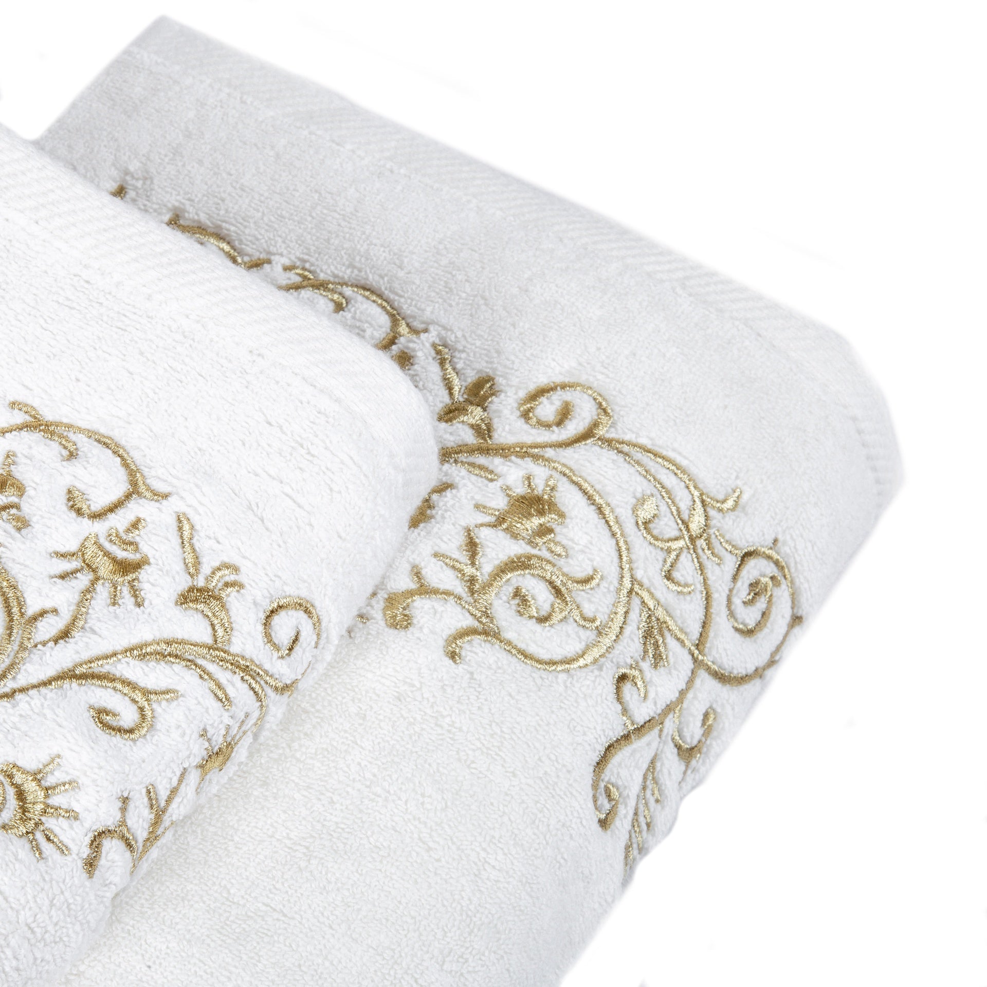 Kinar Towel with Gold Embroidery