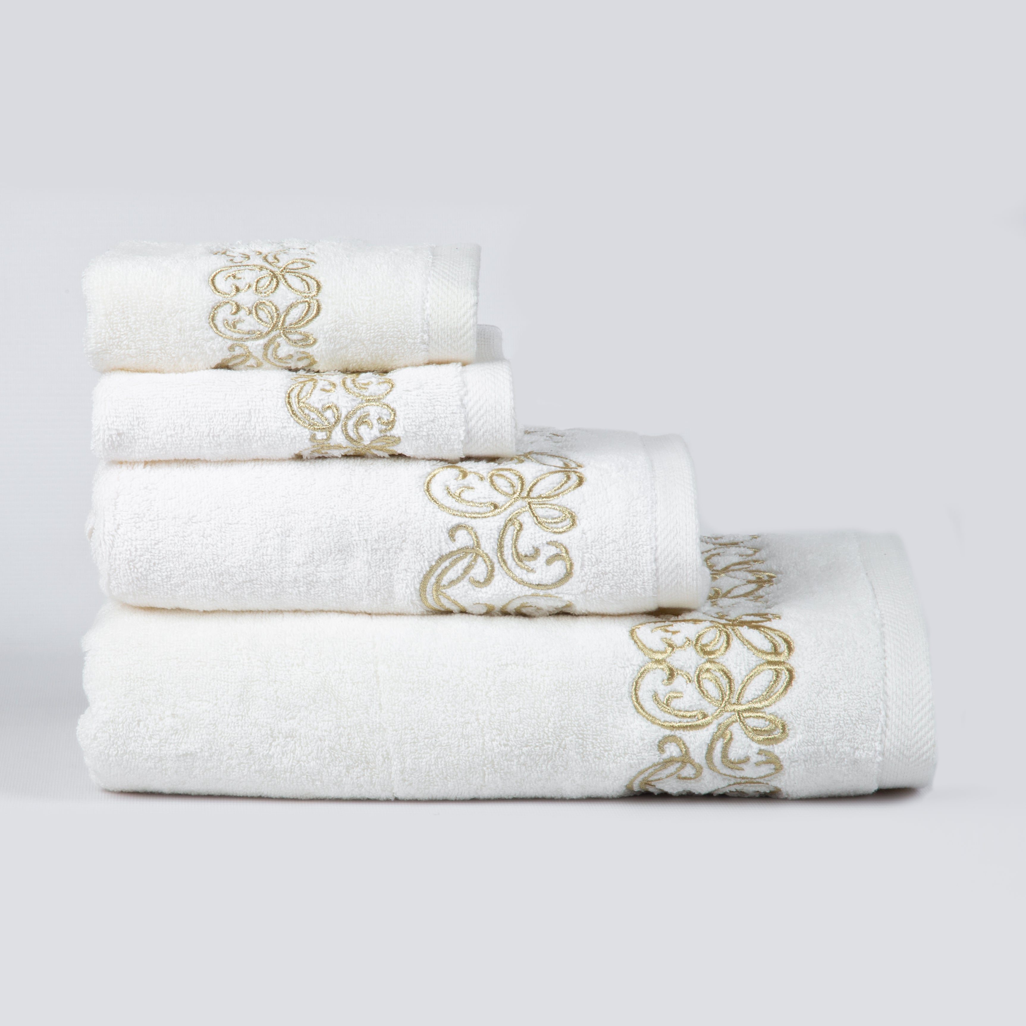 Selsela Towel with Gold Embroidery