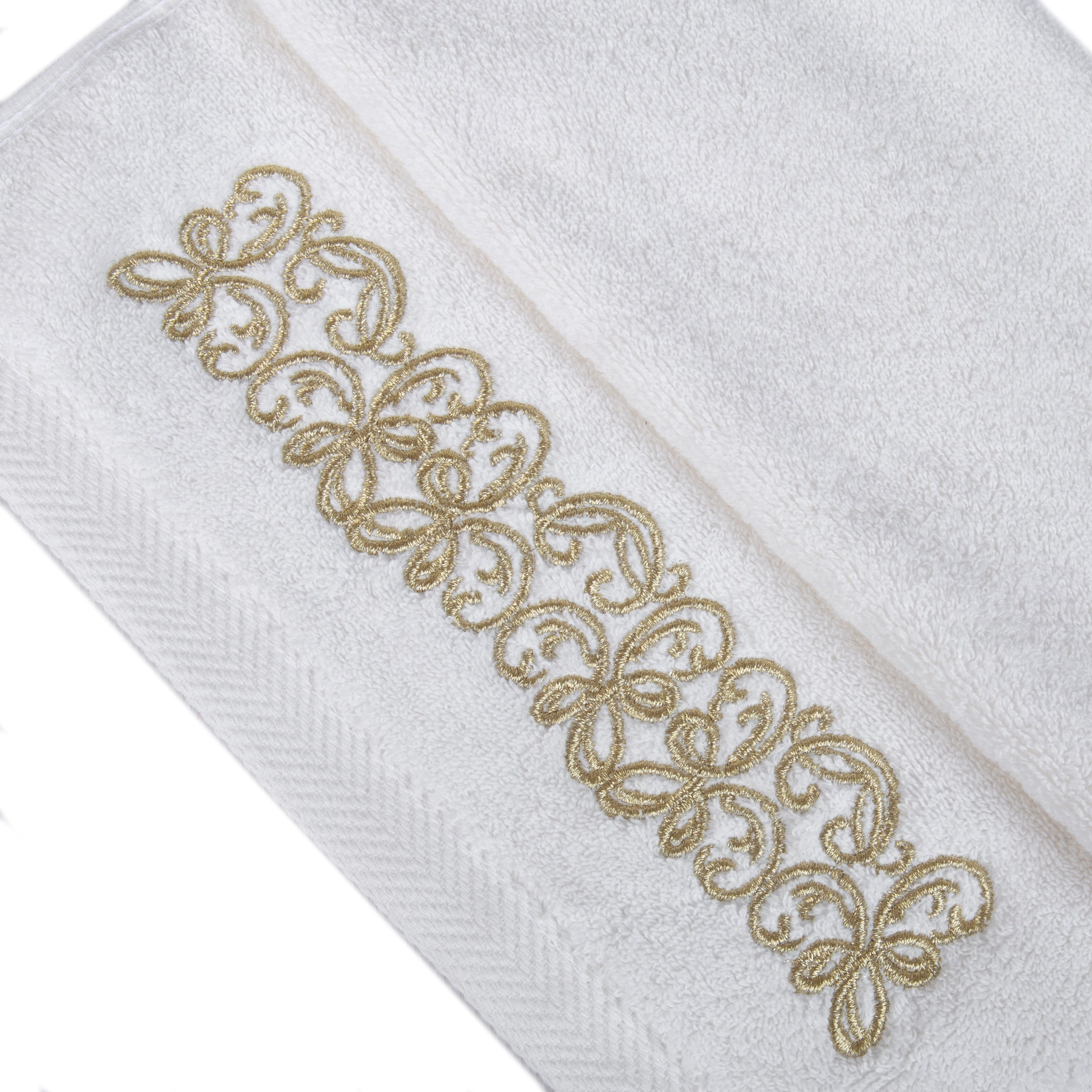 Selsela Towel with Gold Embroidery