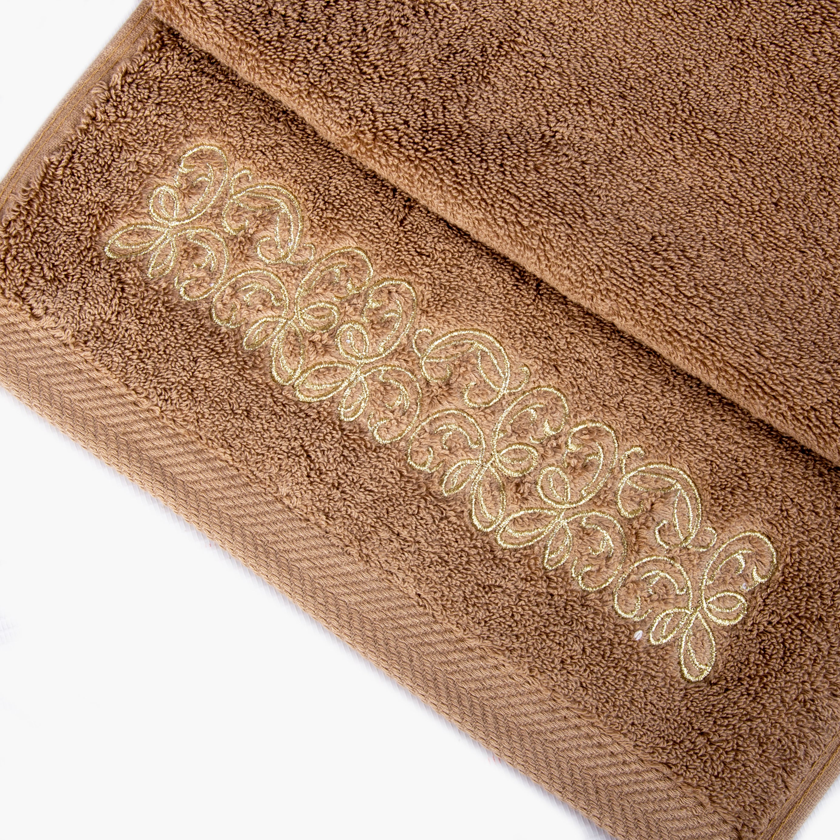 Selsela Towel with Gold Embroidery